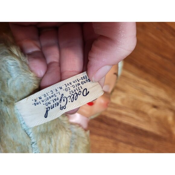 Vtge Blue Blond Dolli Gund Sani Foam Rubber Face Doll - Picture 2 of 6